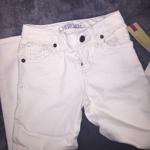 Cream pants little girls